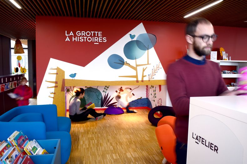 Signalétique & pictogramme pour la Bibliothèque de Gerland